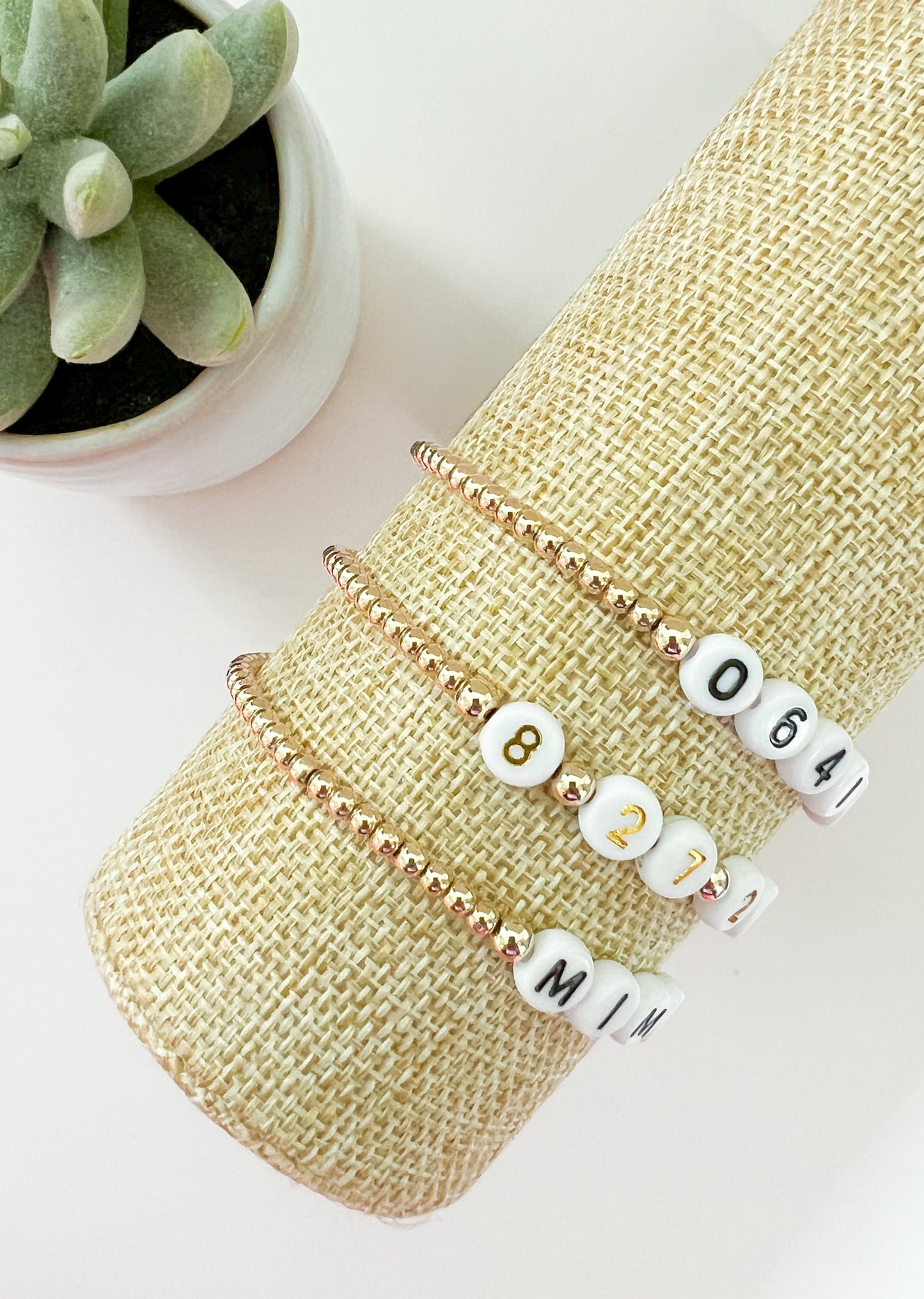 3mm 14K Gold-Filled Personalized Bracelets