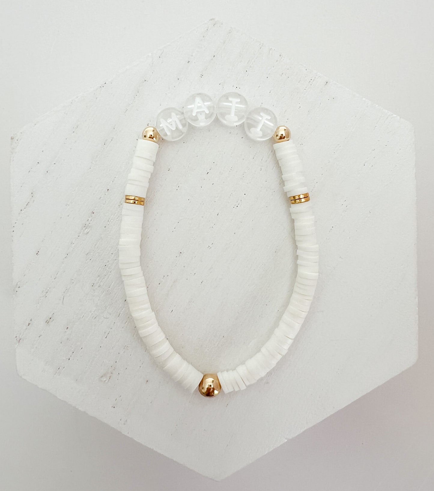 Personalized Heishi Bracelet