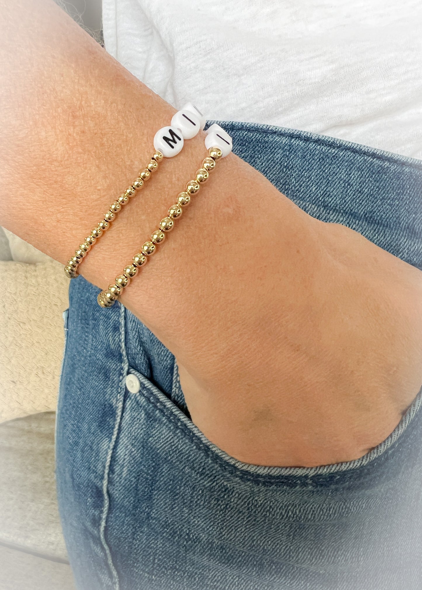 3mm 14K Gold-Filled Personalized Bracelets