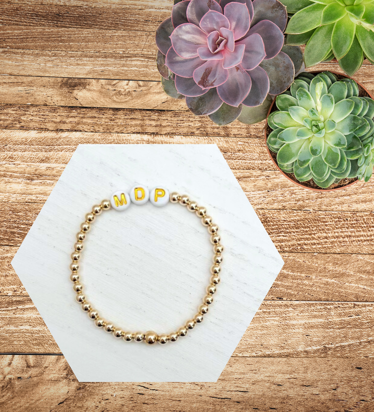 4mm 14K Gold-Filled Personalized Bracelets