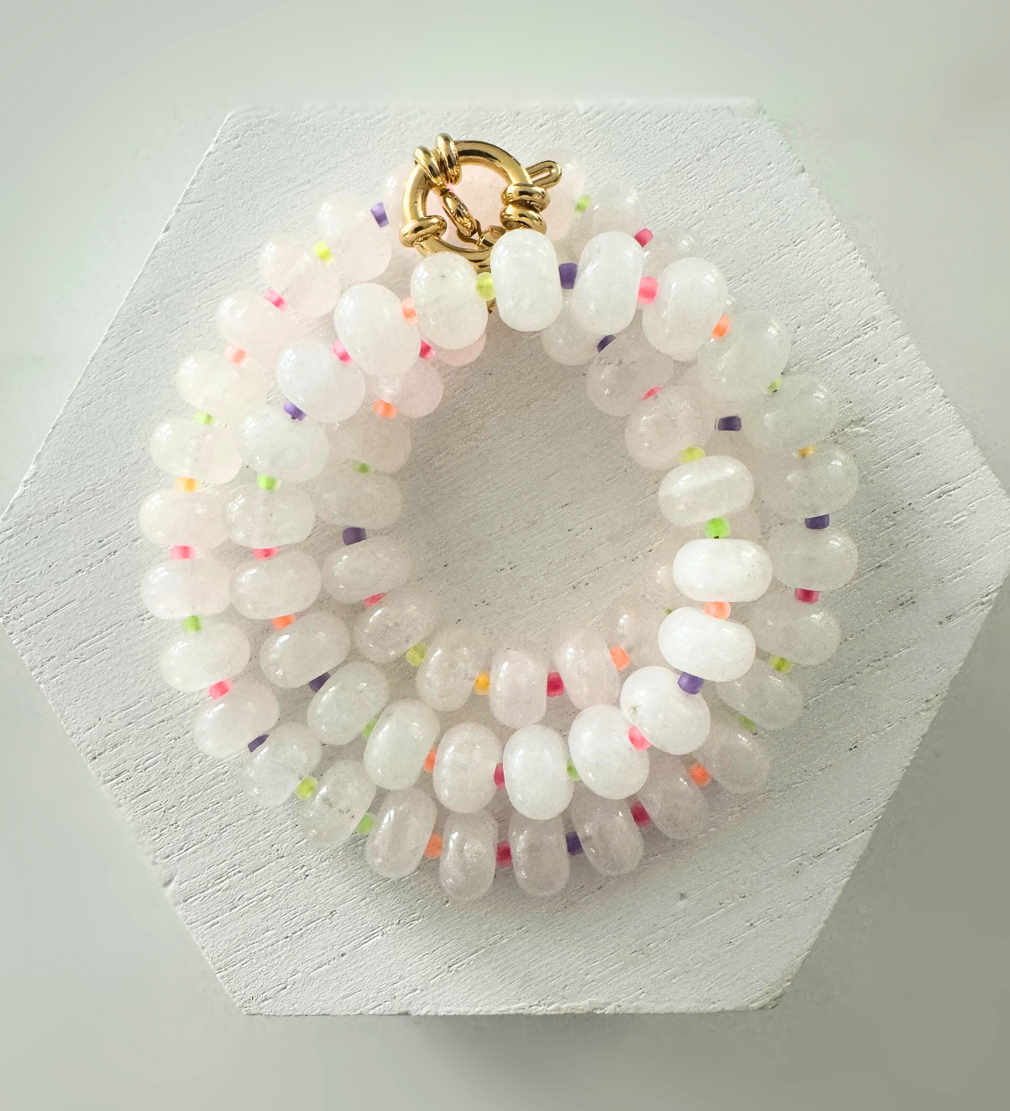 White & Neon Necklace